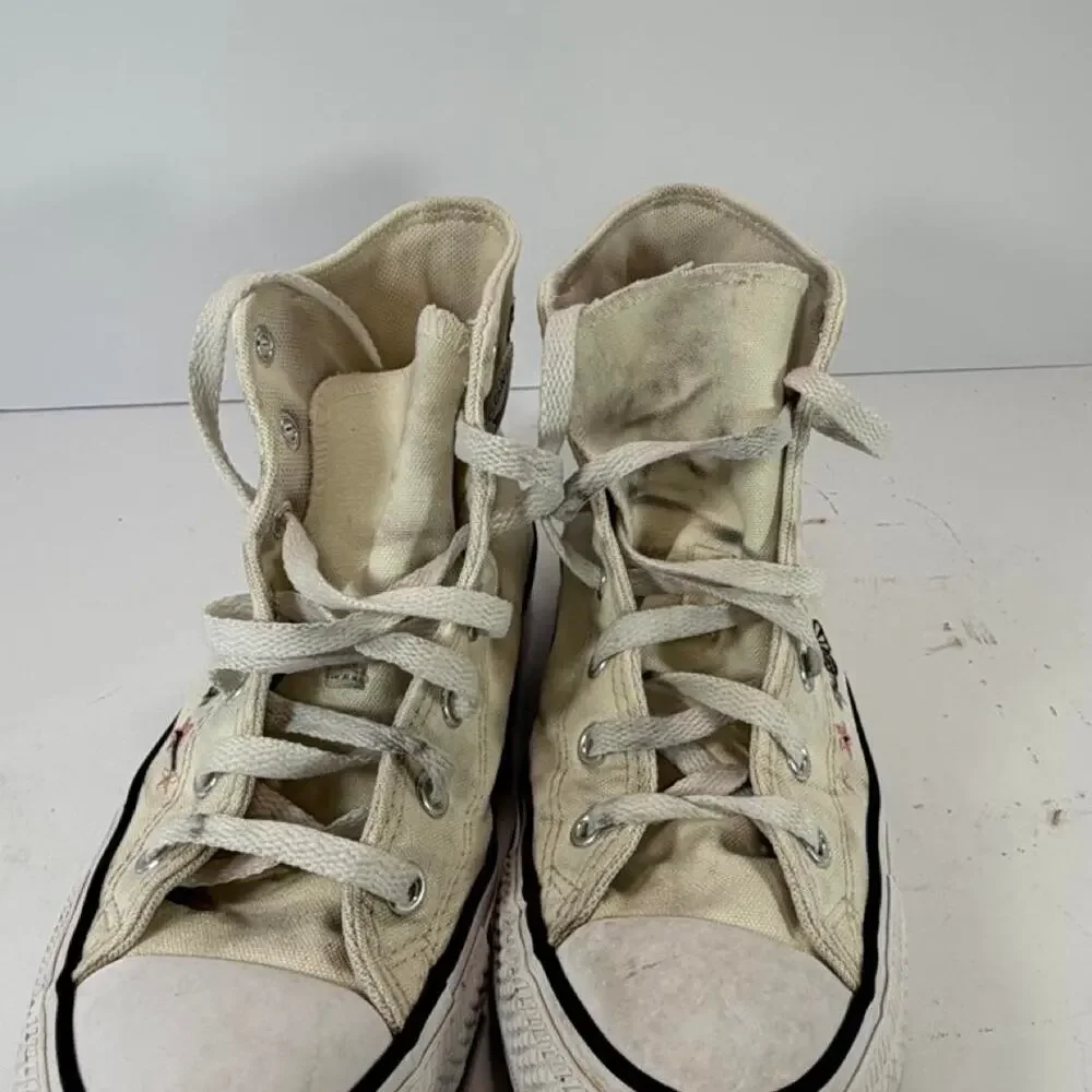 Converse Chuck Taylor All Star High Top black butterfly and star Girls Size US 4